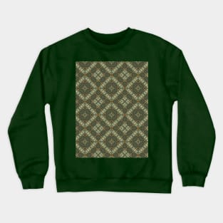 Green and Gold Kaleidoscope Crewneck Sweatshirt